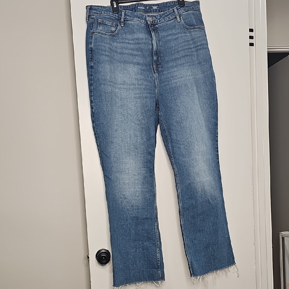 Old Navy Light Blue Straight Leg Jeans